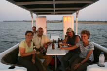 Bootsafari auf dem Zambezi