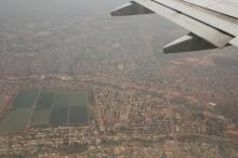 Blick aus dem Flugzeug